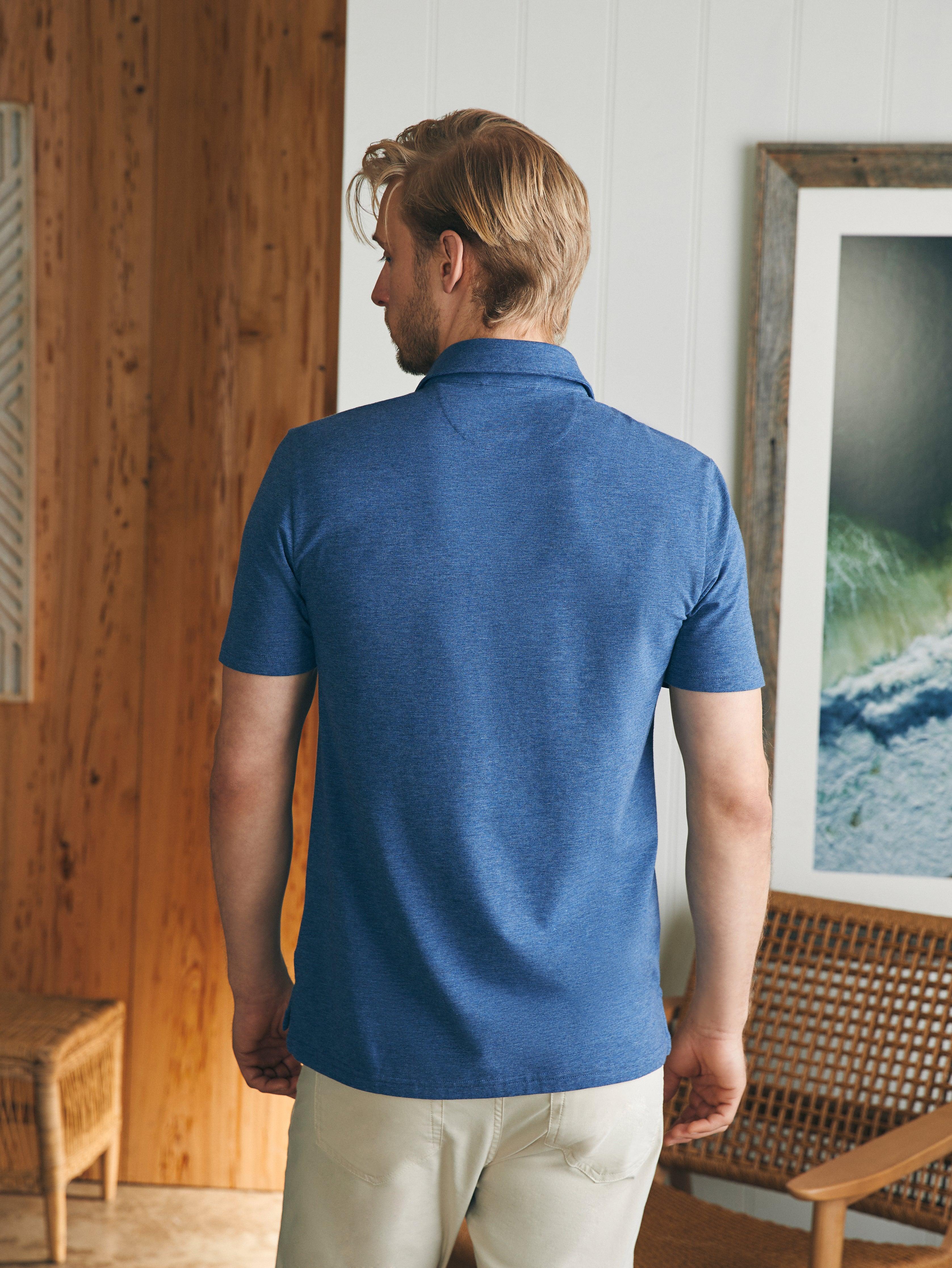 Movement™ Short-Sleeve Polo Shirt (Tall) - Sea Navy Heather Male Product Image