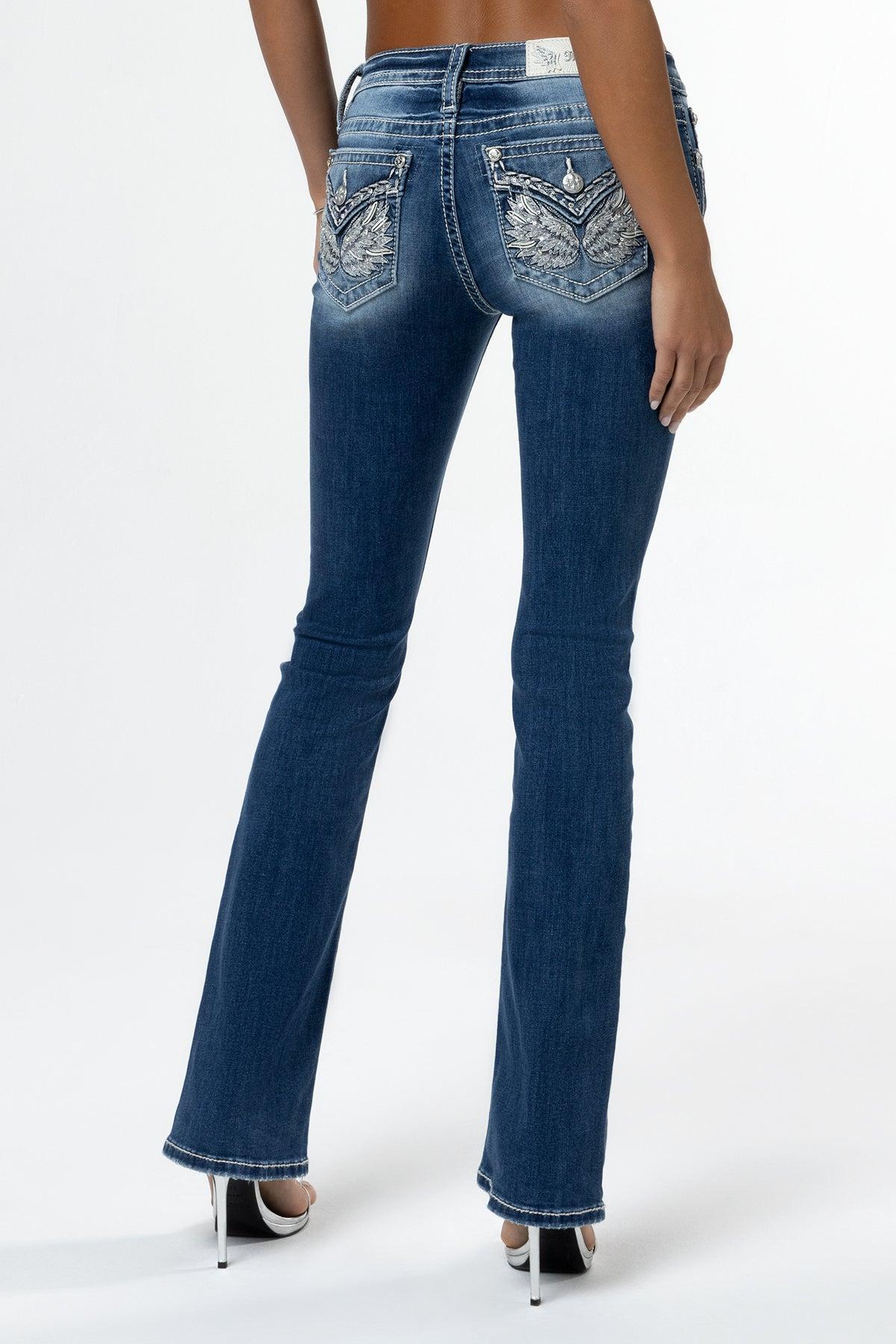 Evangelline Stitch Bootcut Jeans Product Image