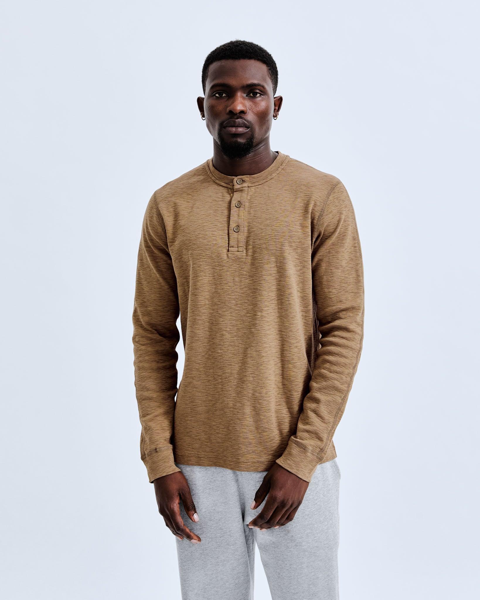 1x1 Slub Henley Male Product Image