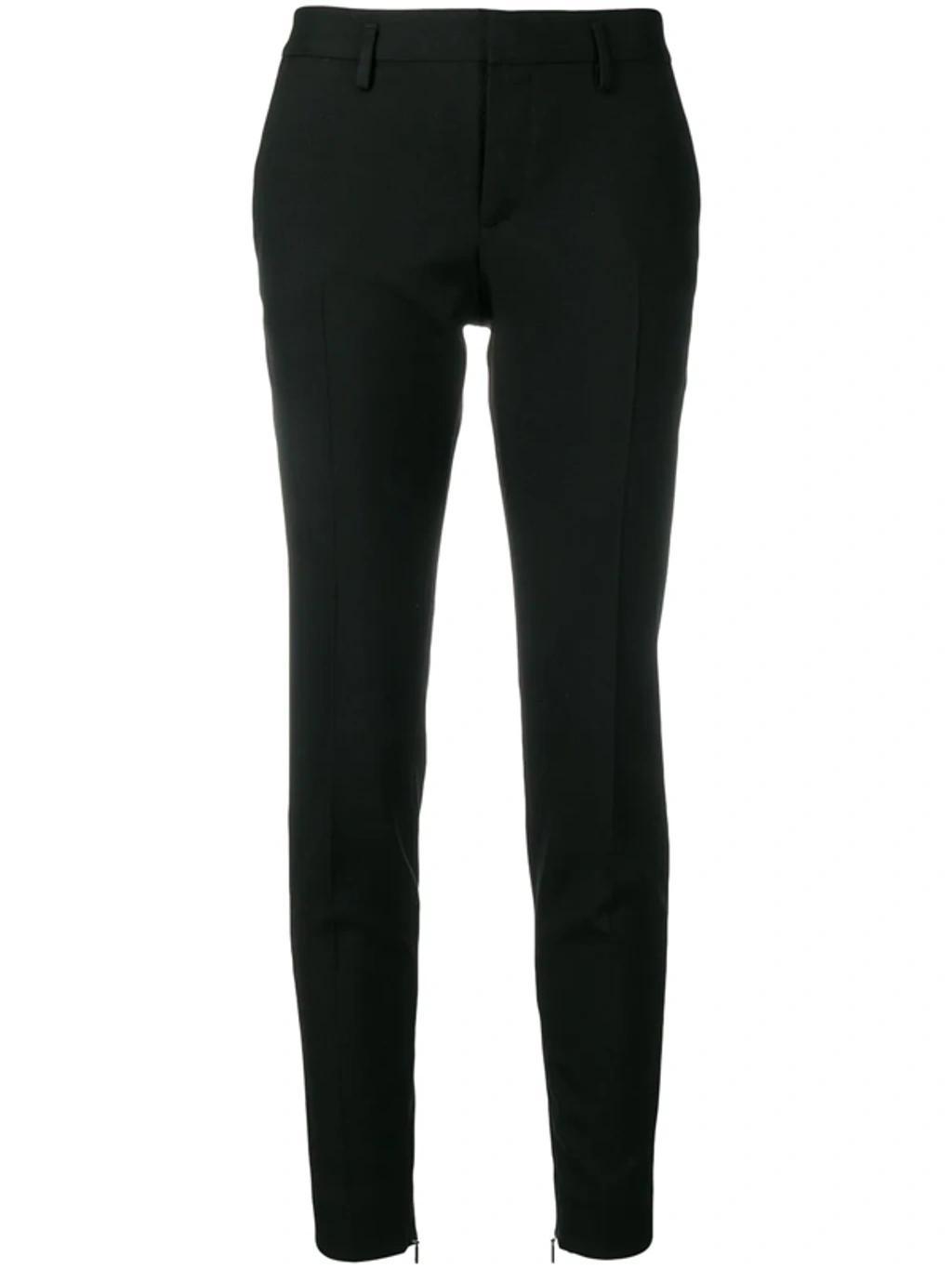 Zip-detail Tuxedo Trousers In Black product image