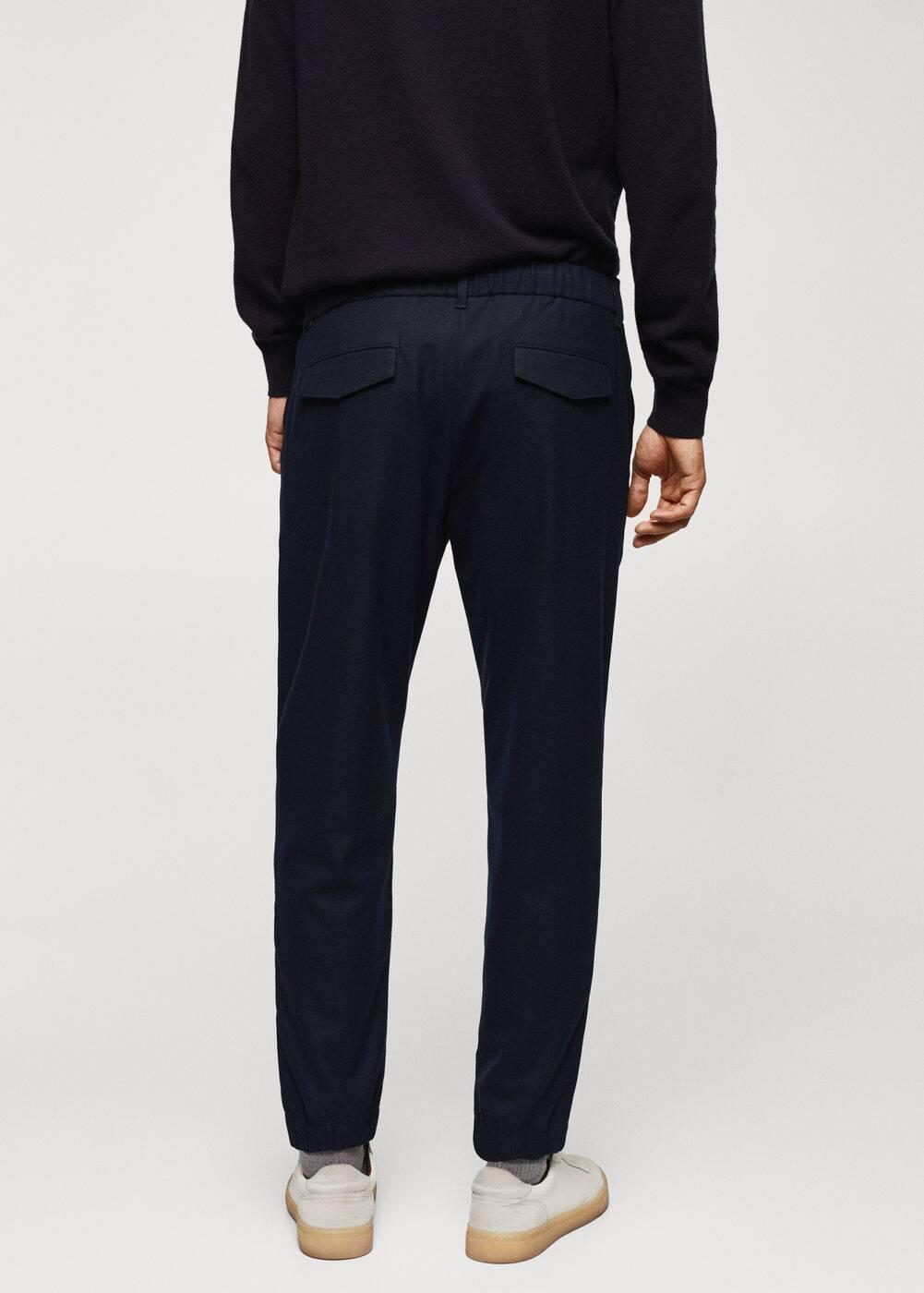 MANGO MAN - Slim-fit jogger pants with drawstring navyMen Product Image