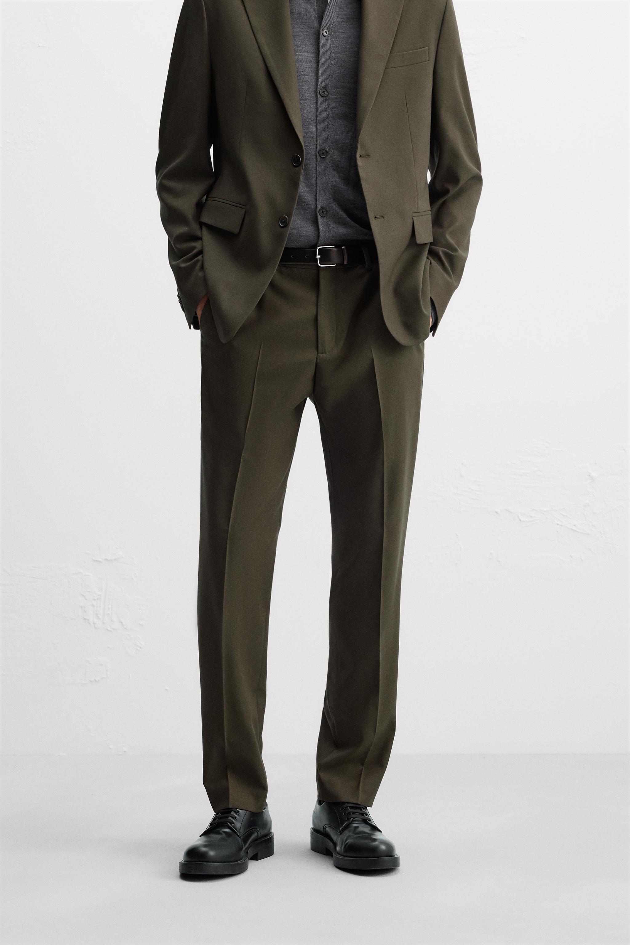 TEXTURED SUIT PANTS Product Image