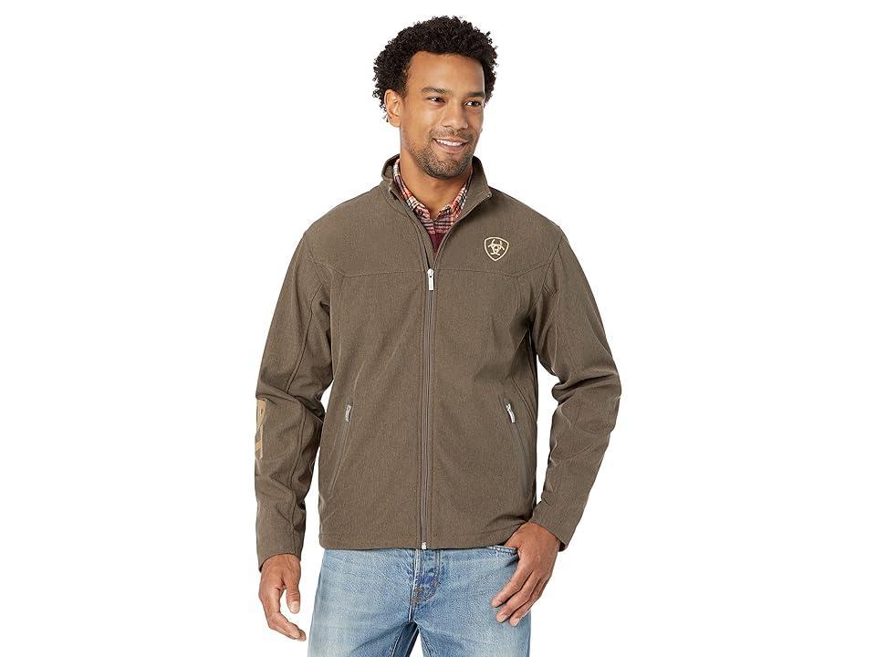 Ariat New Team Softshell Jacket (Banyan Bark Heather) Men's Clothing Product Image