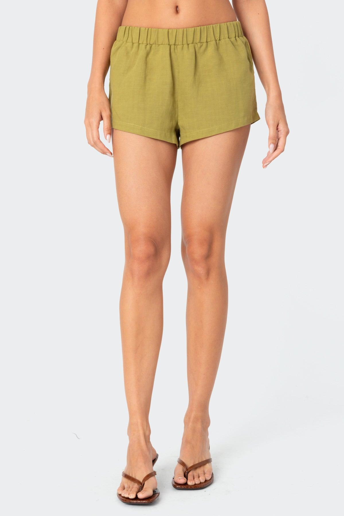 Arden Linen Look Shorts Product Image