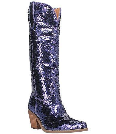 Dingo Dance Hall Queen Sequin Tall Western Boots Product Image