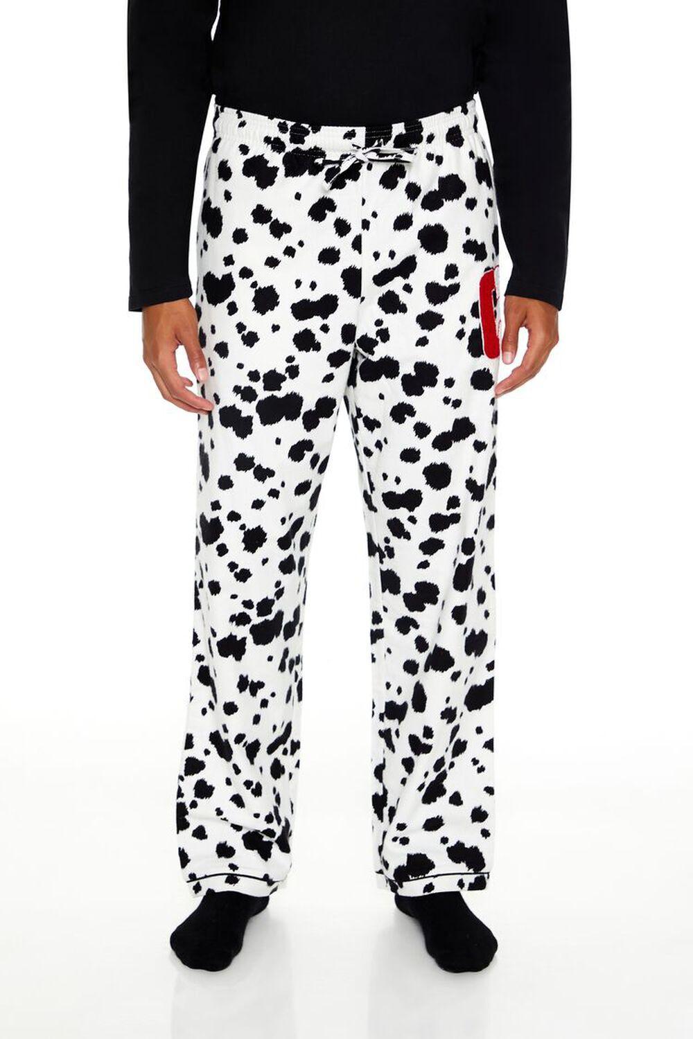 Disney Villains Dalmatian Chenille Patch Pajama Pants | Forever 21 Product Image