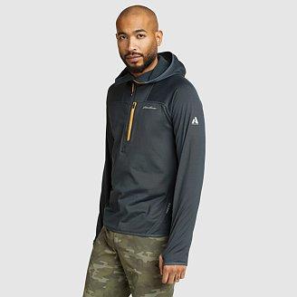 Men's High Route Grid Fleece 1/2-Zip Hoodie Product Image