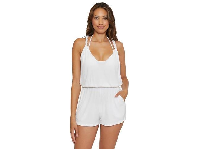 BECCA Mykonos Rib Romper Women's Swimwear Product Image