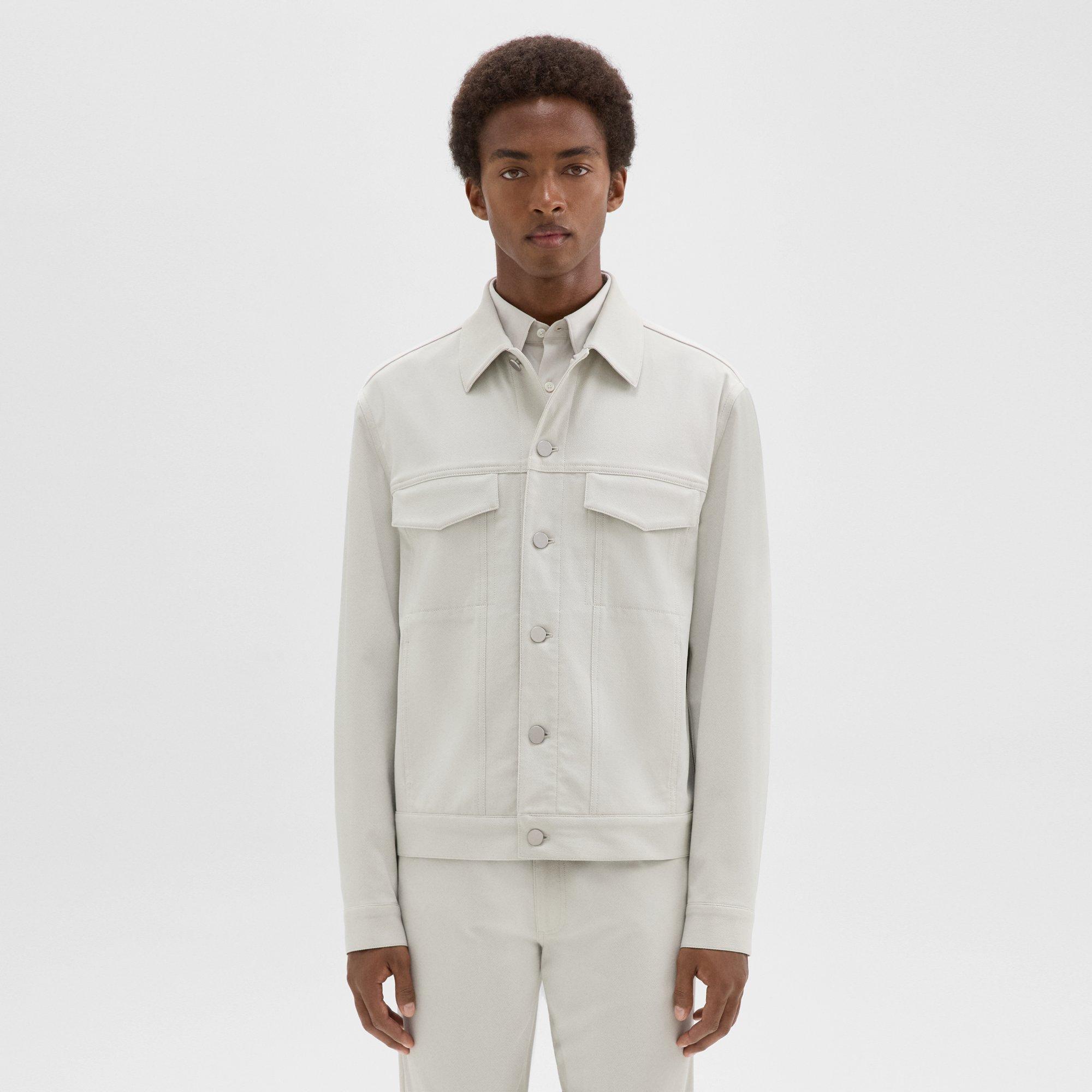 Neoteric Twill River Trucker Jacket | Theory Product Image