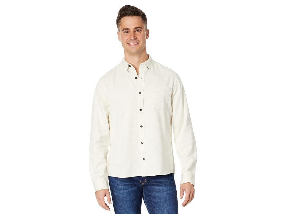 L.L.Bean Signature Donegal Woven Long Sleeve Shirt (Cream) Men's Clothing Product Image