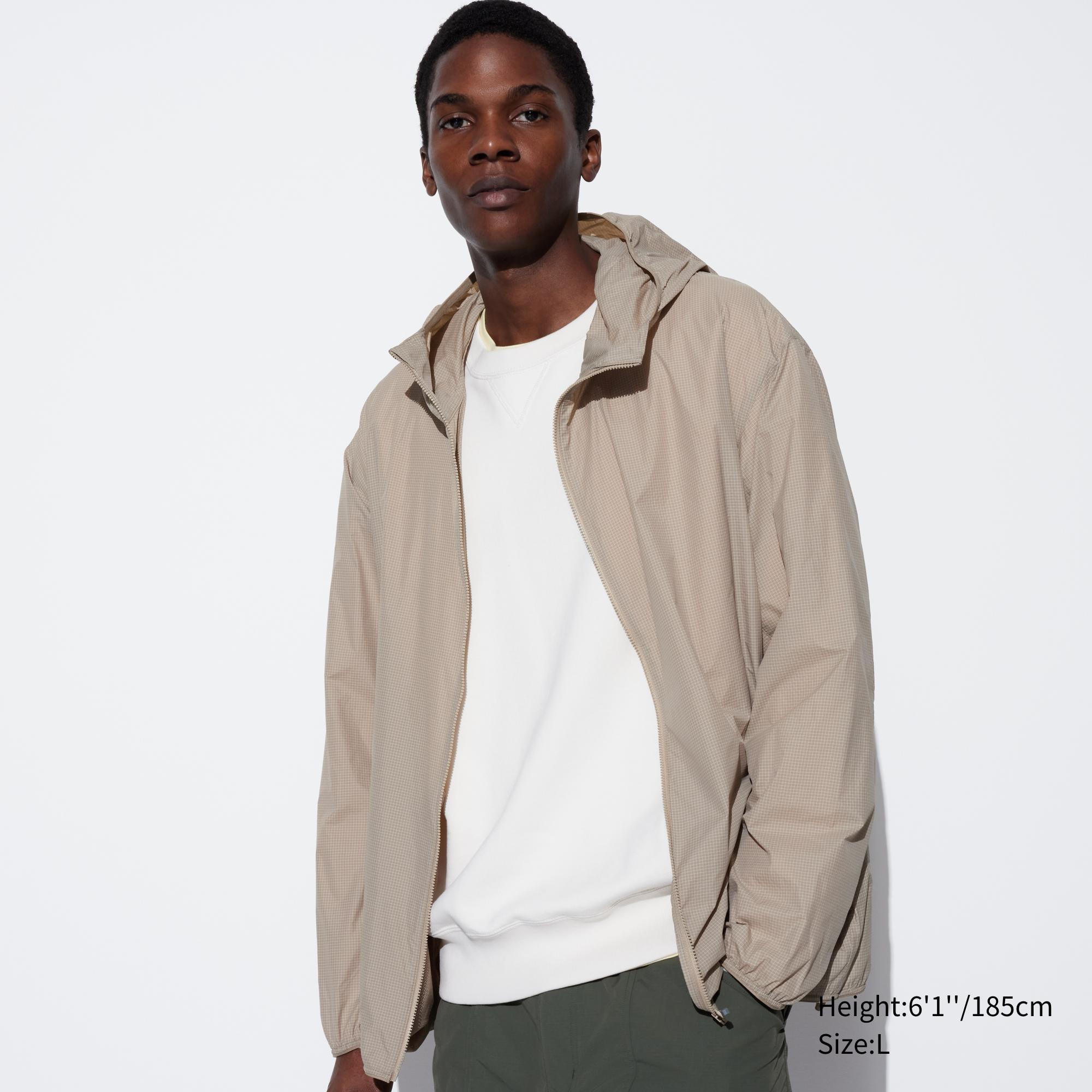 Mens Pocketable Uv Protection Parka (Printed) with Water-Repellent Beige XS UNIQLO US Product Image