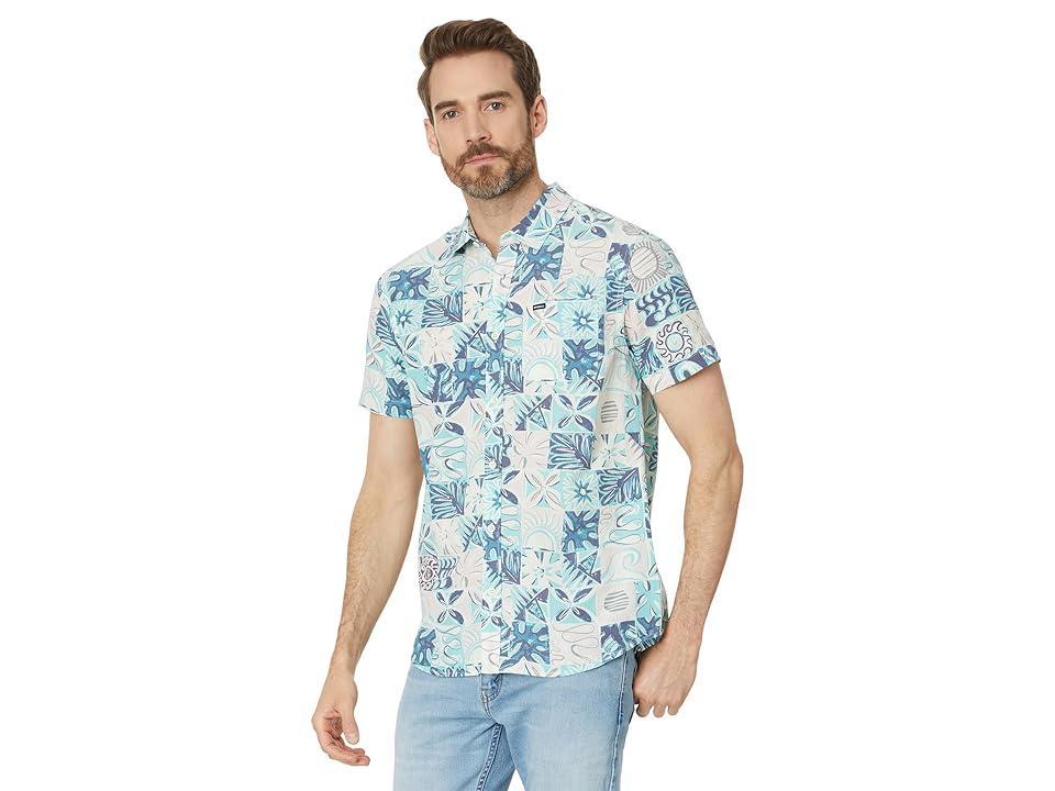 O'Neill Oasis Eco Modern Short Sleeve Woven (Light Rose) Men's Clothing Product Image