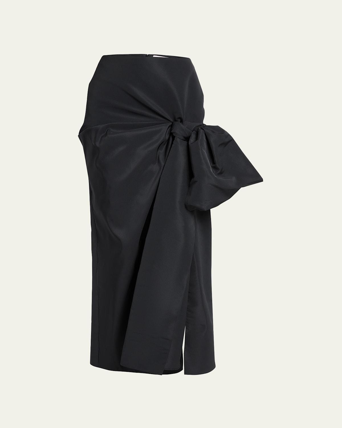 Pencil Midi Skirt with Bow Detail product image