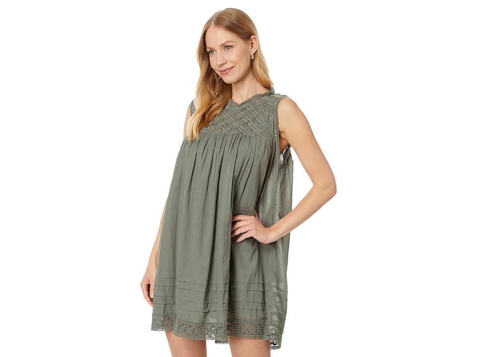 Free People Shea Solid Mini (Dried Basil) Women's Dress Product Image