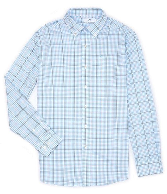 Southern Tide Brrr° Intercoastal Rainer Check Woven Long Sleeve Sport Shirt Product Image