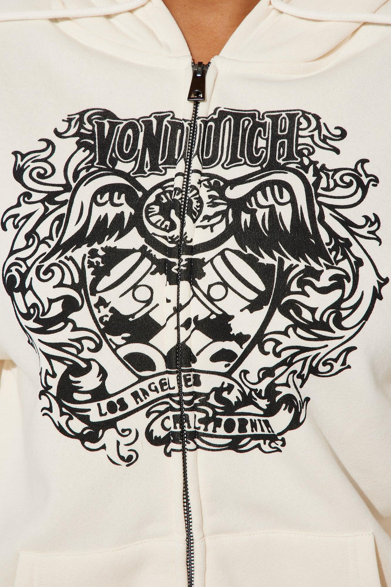 Von Dutch Novelty Print Sweatshirt - Cream/combo Product Image