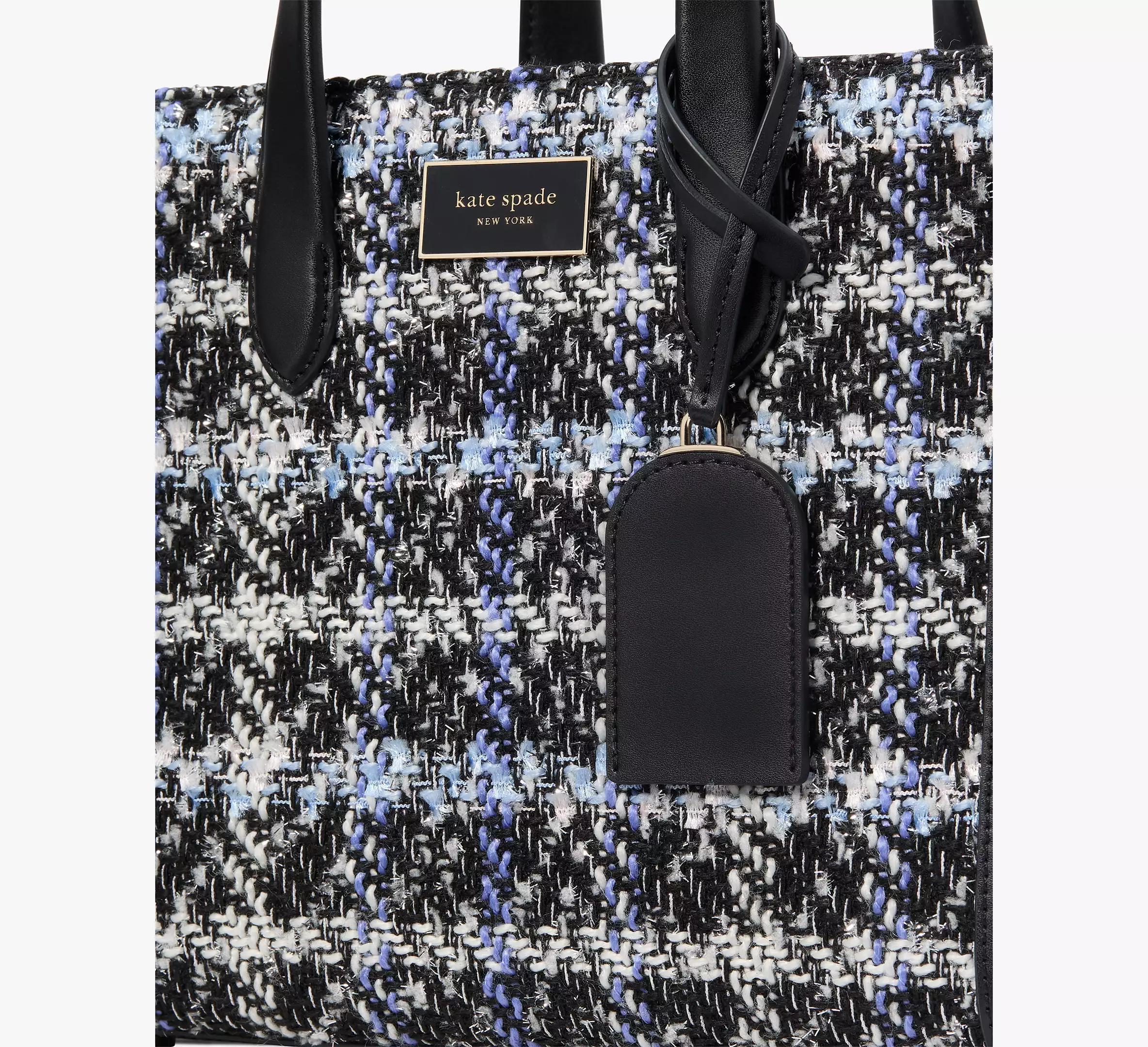 Manhattan Plaid Tweed Small Tote Product Image