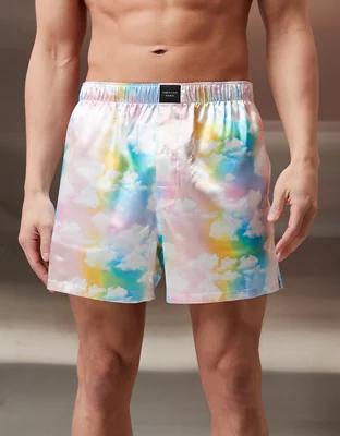 AEO Men's Clouds Satin Pocket Boxer Short Product Image