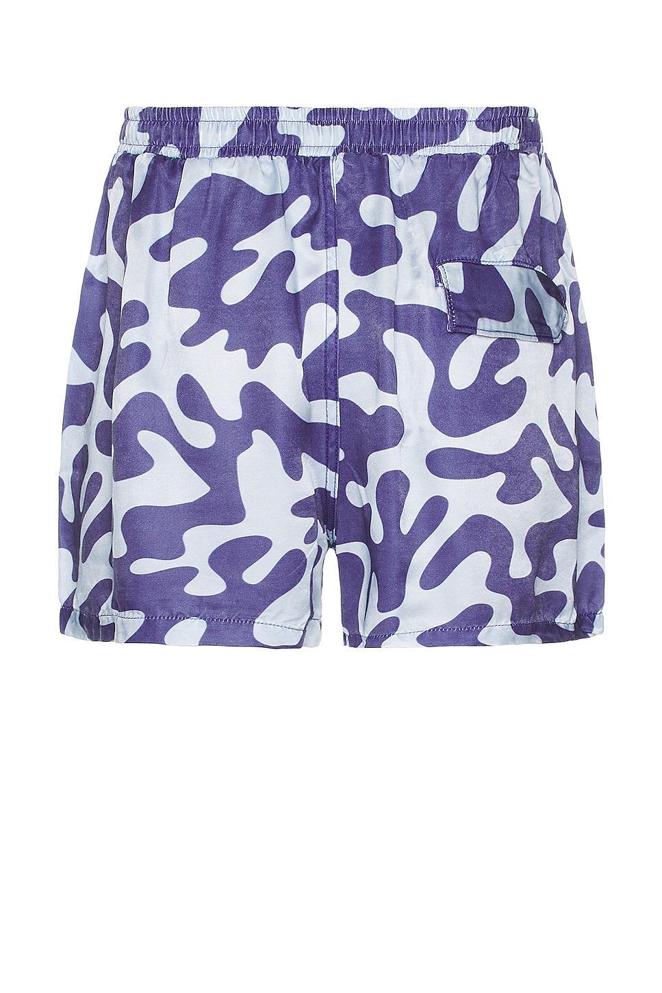 Lost Daze Camo Baggie Shorts in Purple Product Image