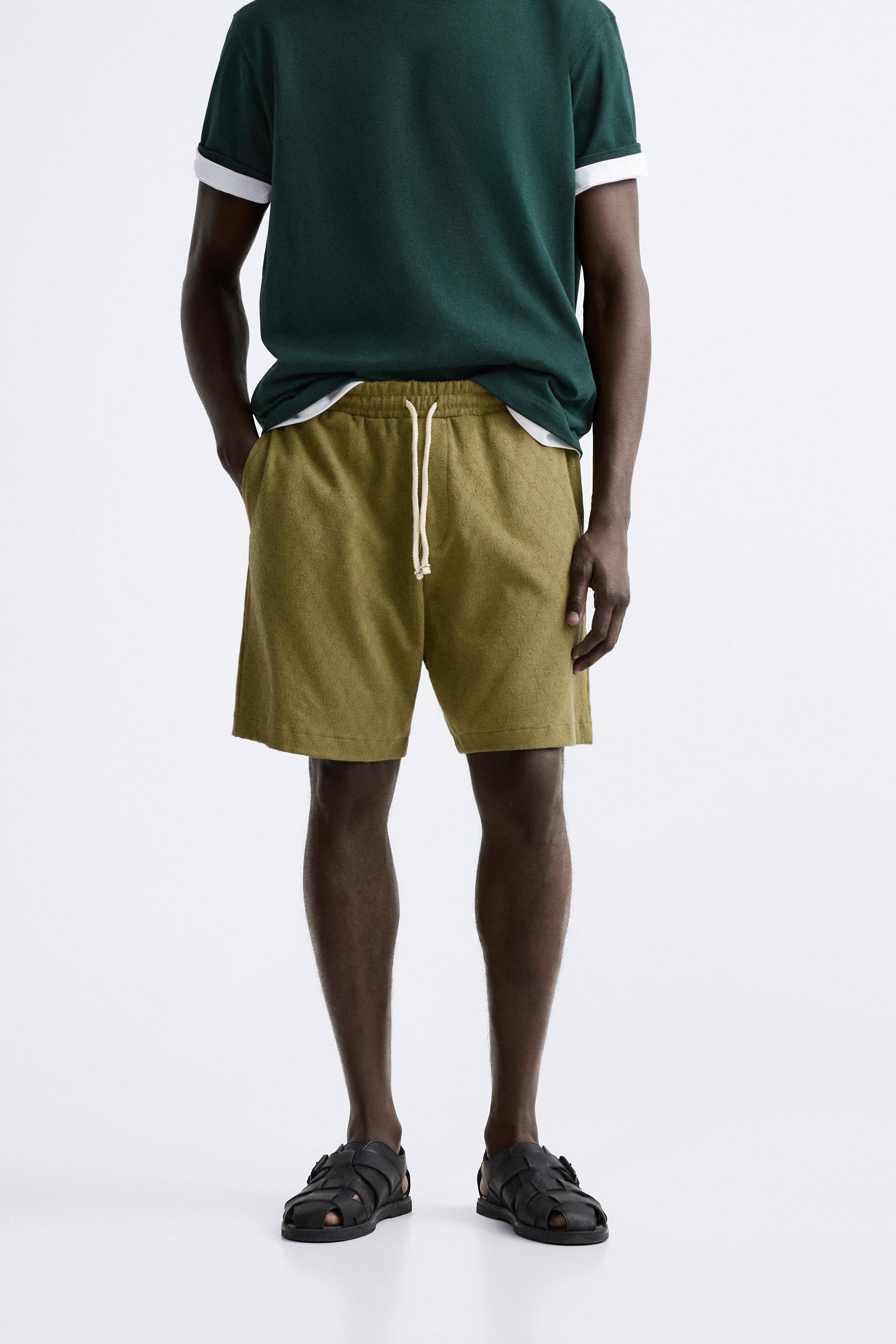 GEOMETRIC JACQUARD SHORTS Product Image