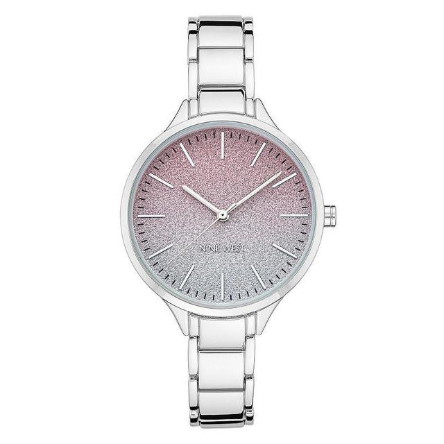 Nine West Womens Bracelet Watch with Ombre Dial Silver Product Image