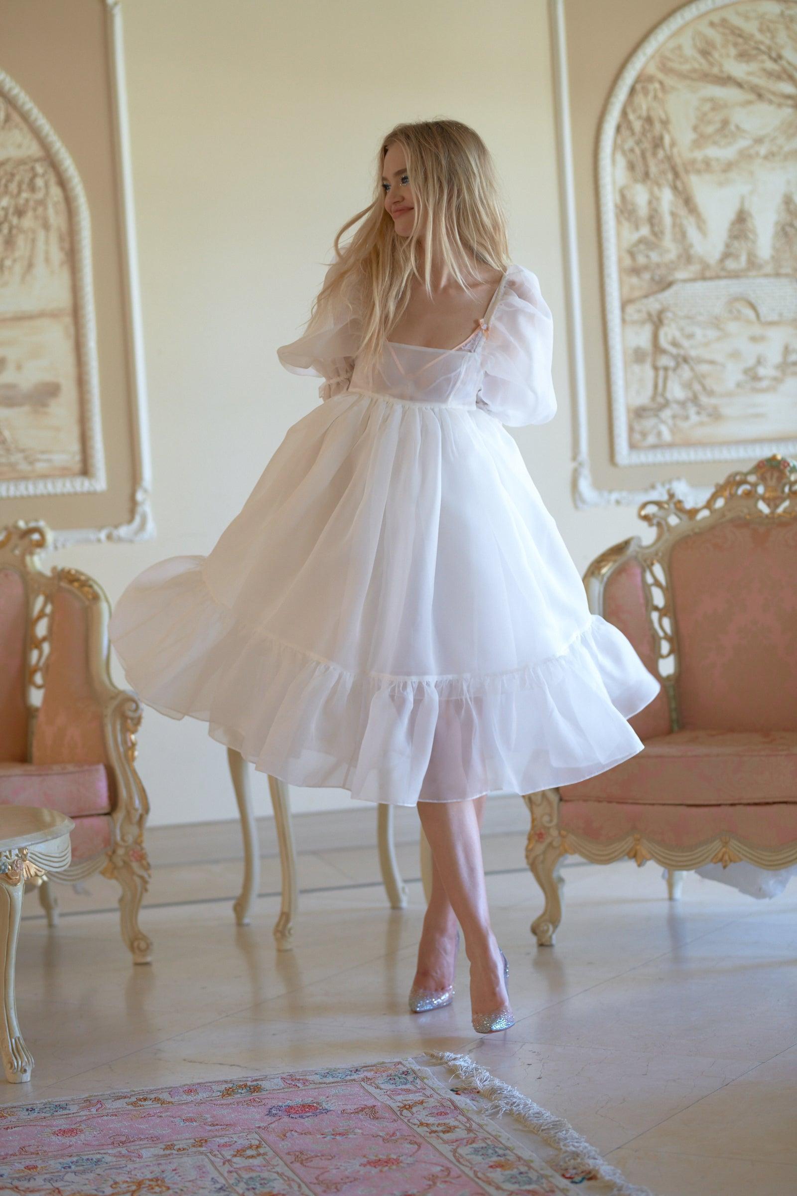 The Ivory French Puff Dress product image