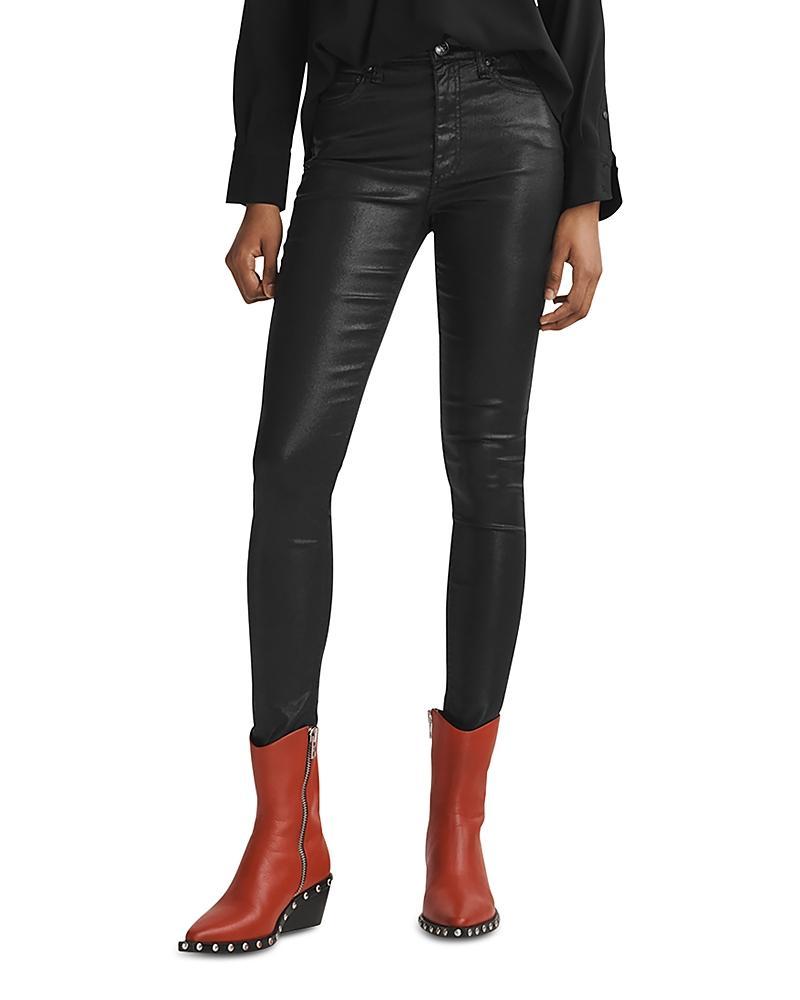 Womens Nina Coated Skinny Jeans Product Image