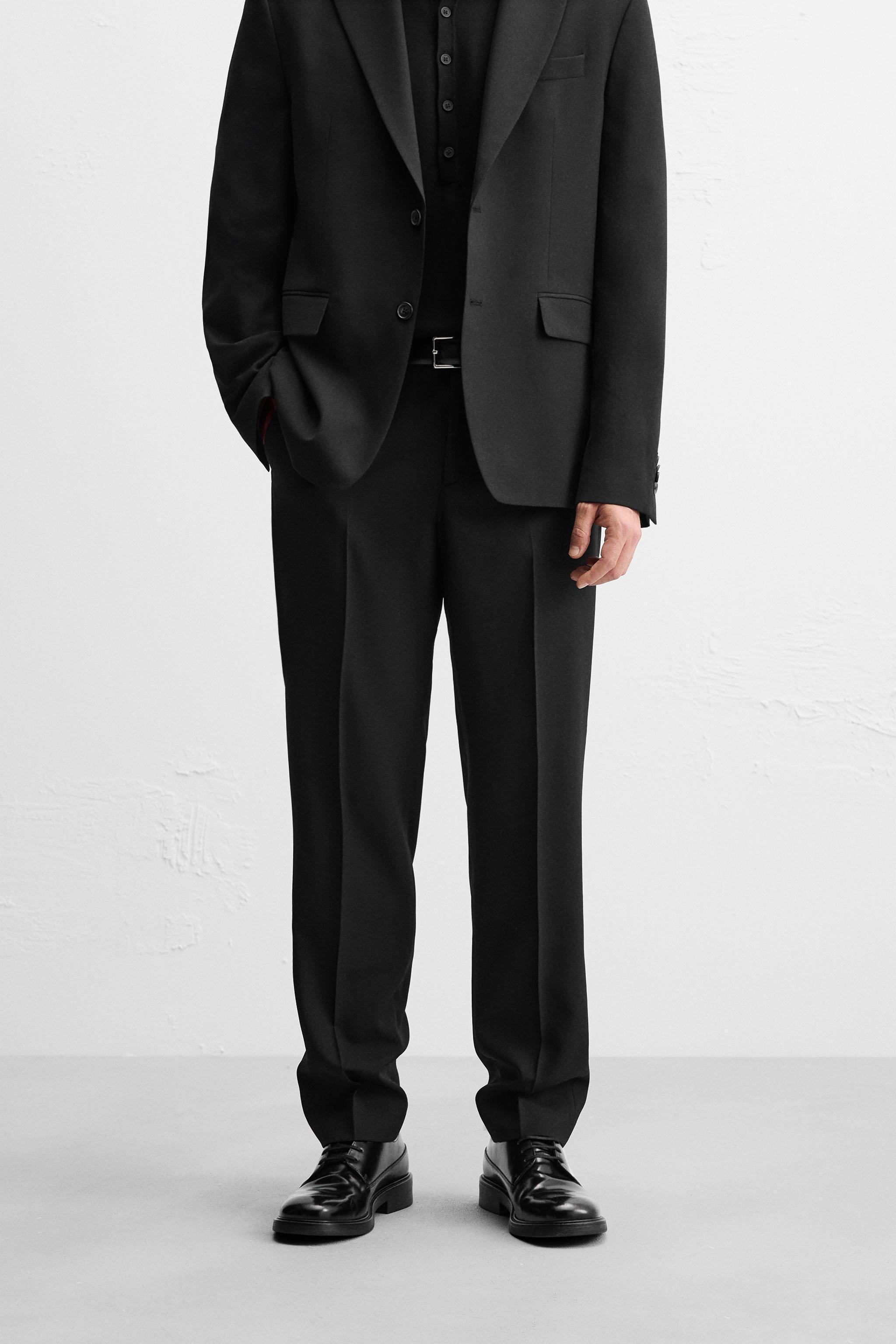 WOOL BLEND SUIT PANTS Product Image