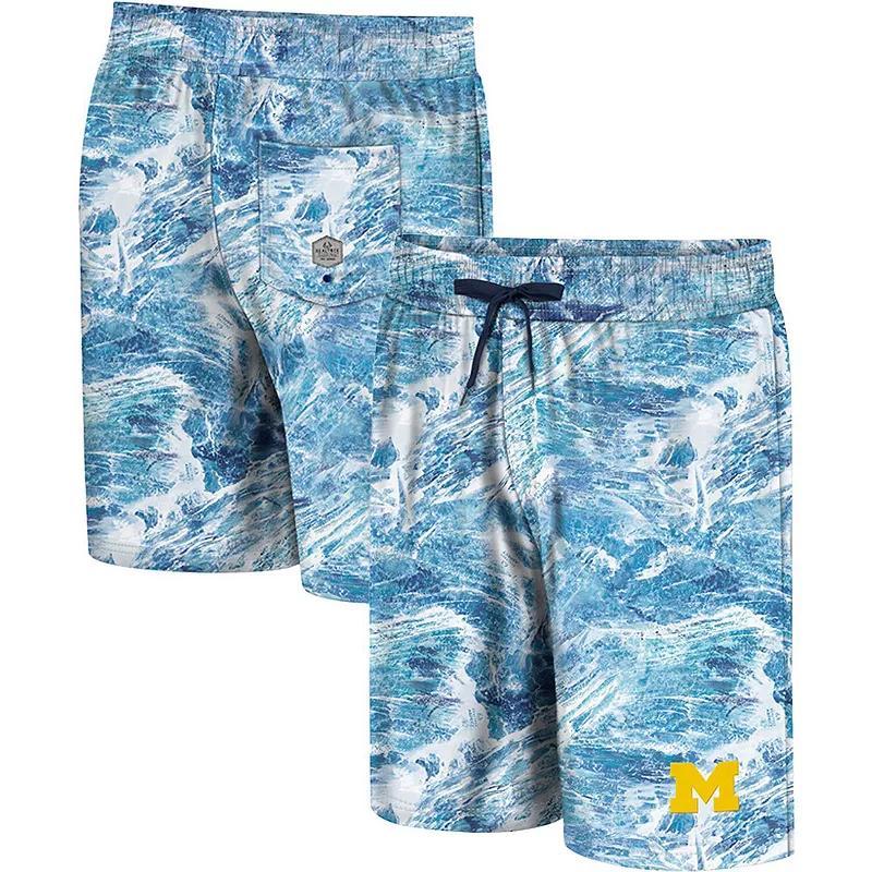 Mens Colosseum Blue Gonzaga Bulldogs Realtree Aspect Ohana Swim Shorts Product Image