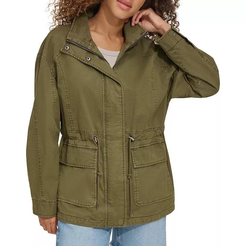 Womens Levis Lightweight Stand Collar Anorak Military Jacket Product Image