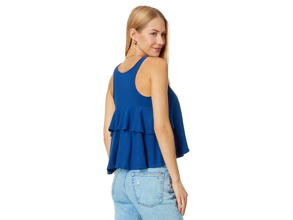 bobi Los Angeles Ruffle Back Tank (Coast) Women's Clothing Product Image