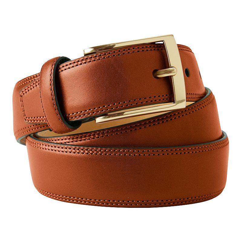 Mens Lands End Big Glove Leather Belt Brown Product Image