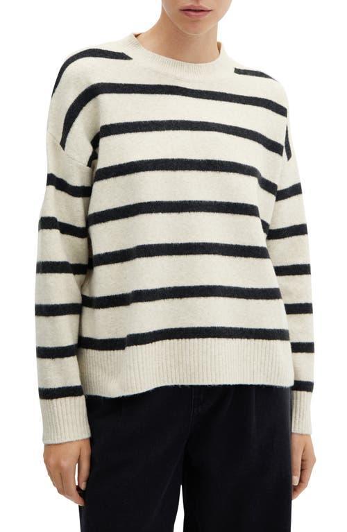 Mango stripe round neck sweater Product Image