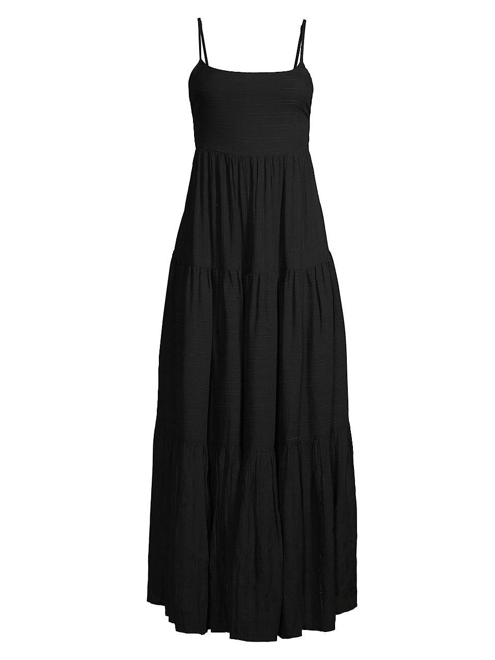 Womens Santorini Tiered Sleeveless Maxi Dress Product Image