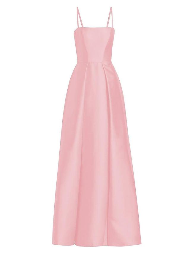 Womens Diane Satin Fit-and-Flare Gown Product Image