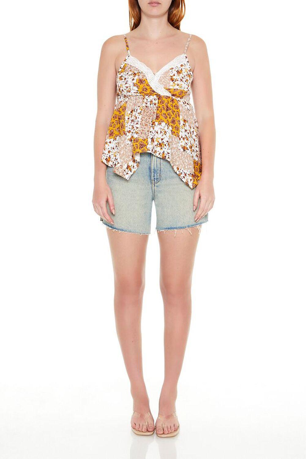 Patchwork Handkerchief Cami | Forever 21 Product Image