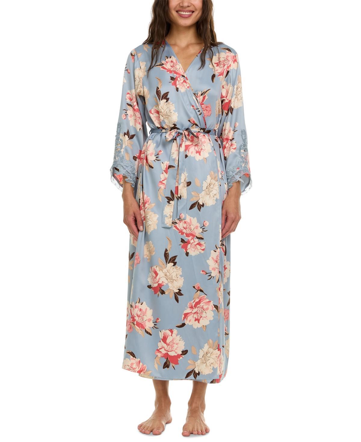 Flora by Flora Nikrooz Womens Stella Floral Charmeuse Robe Product Image