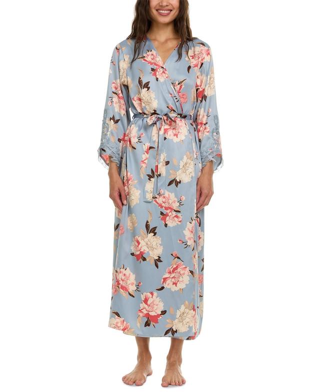 Flora by Flora Nikrooz Womens Stella Floral Charmeuse Robe Product Image