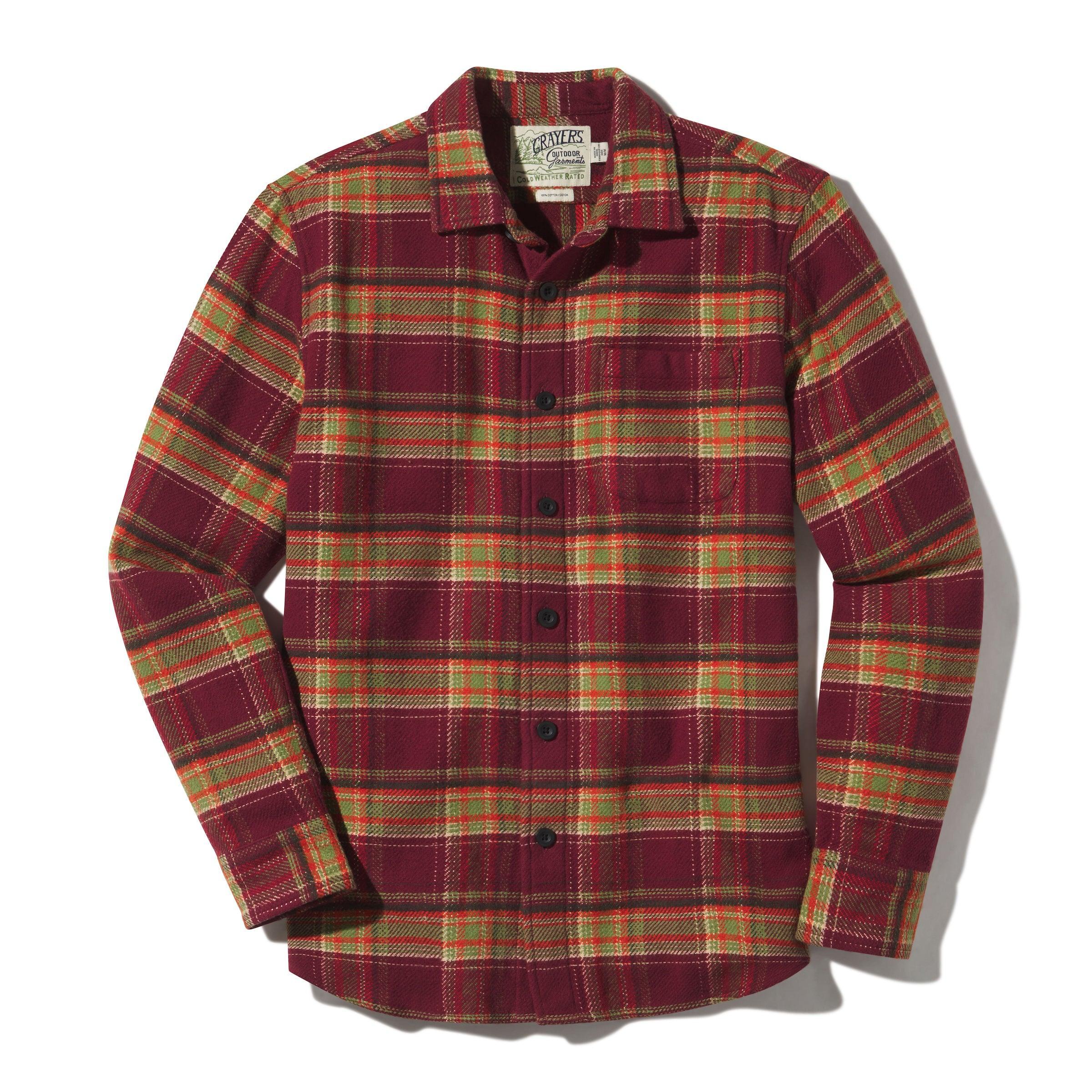 Adirondack Heritage Flannel - Burgundy Oil Green Product Image