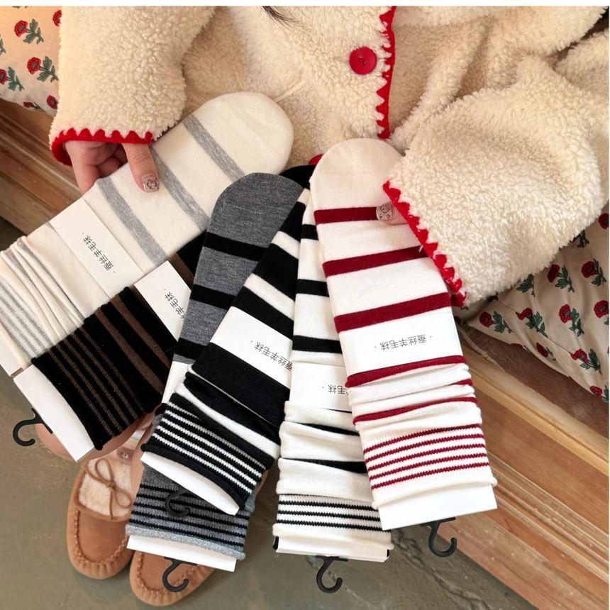 Striped Crew Socks Product Image