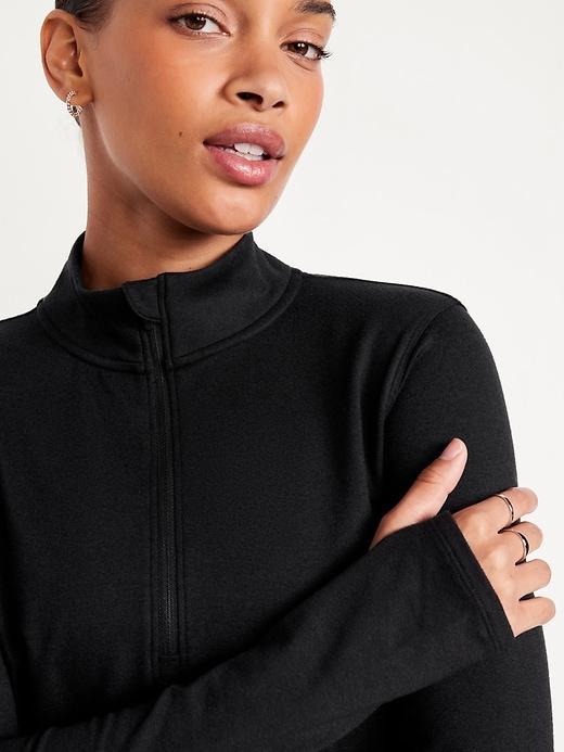 CloudComfy Crop Quarter Zip Product Image