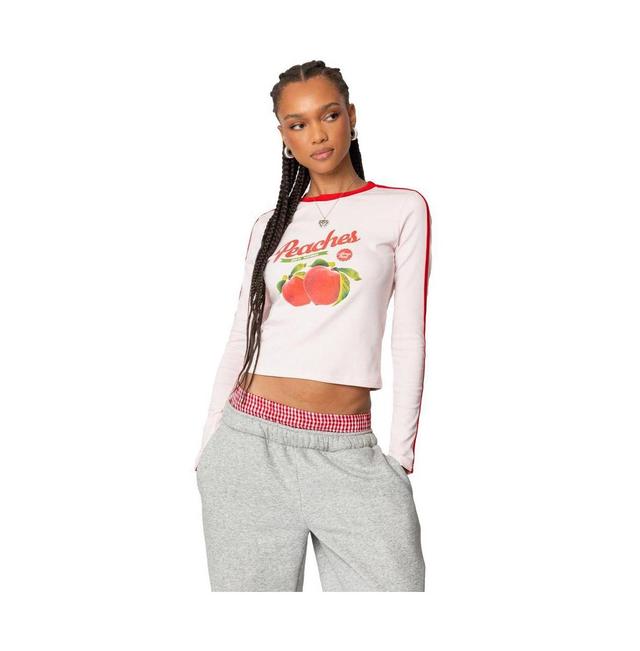 Edikted Womens Peachy Long Sleeve T Shirt Product Image