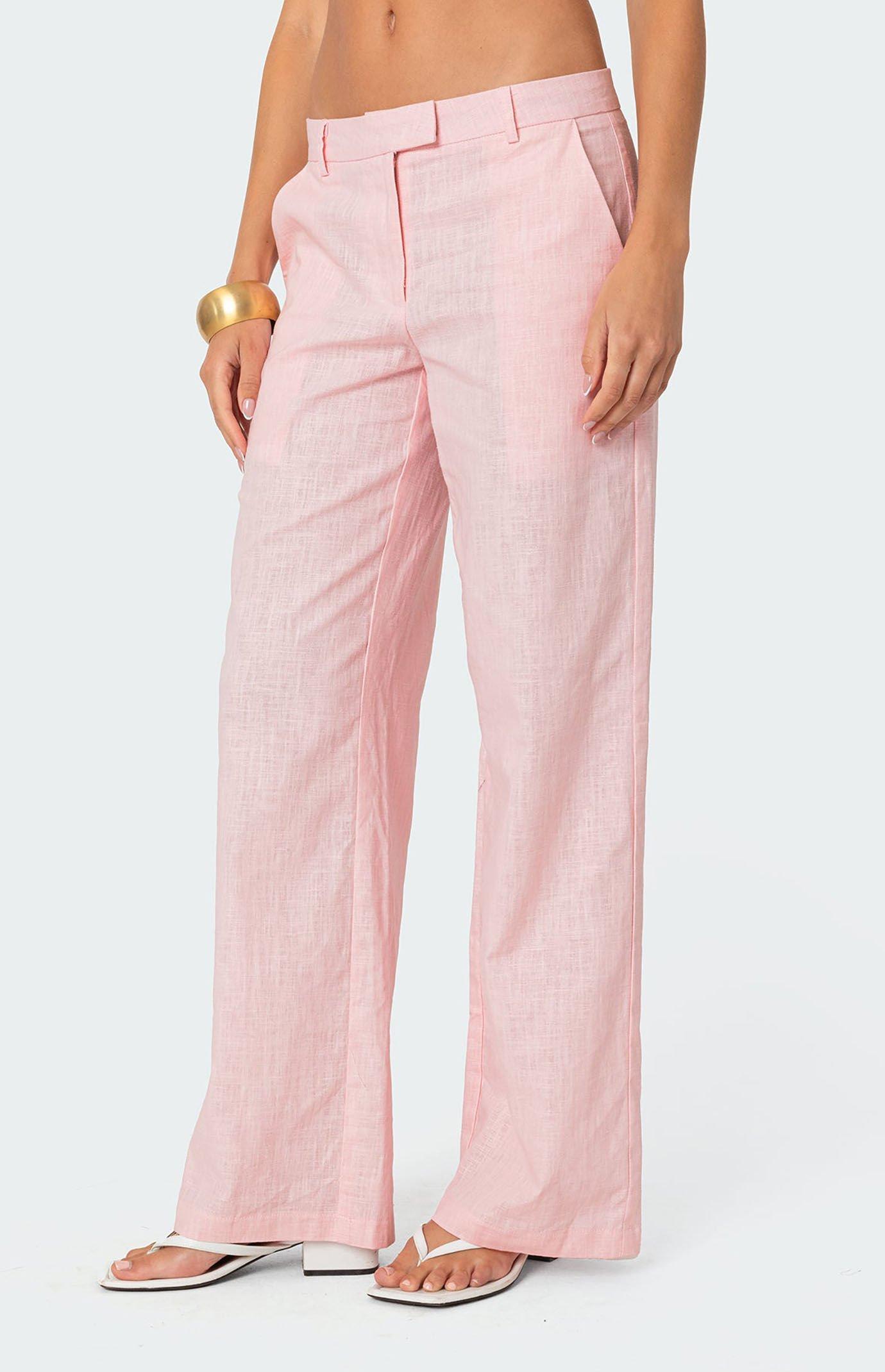 Edikted Women's Arya Linen Look Pants Product Image