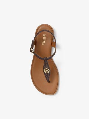 MICHAEL Michael Kors Mallory Thong (Brown) Women's Shoes Product Image