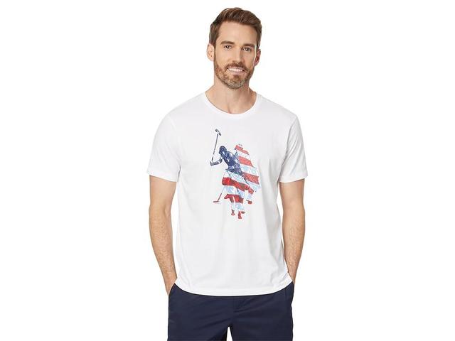 U.S. POLO ASSN. Short Sleeve Graphic Print Flag DHM Crew Neck Jersey Tee Shirt Men's T Shirt Product Image