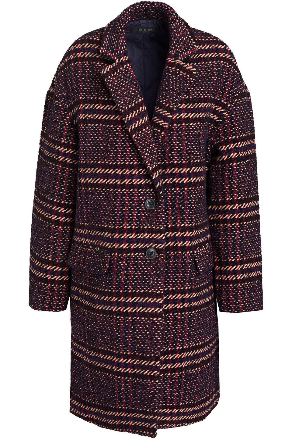 Tweed Coat In Indigo Product Image