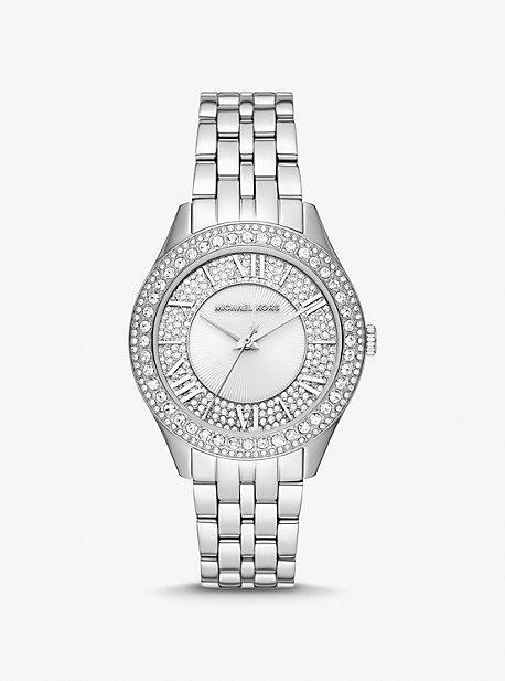 Michael Kors Womens Harlowe Three-Hand Analog Gold-Tone Stainless Steel Bracelet Watch Product Image