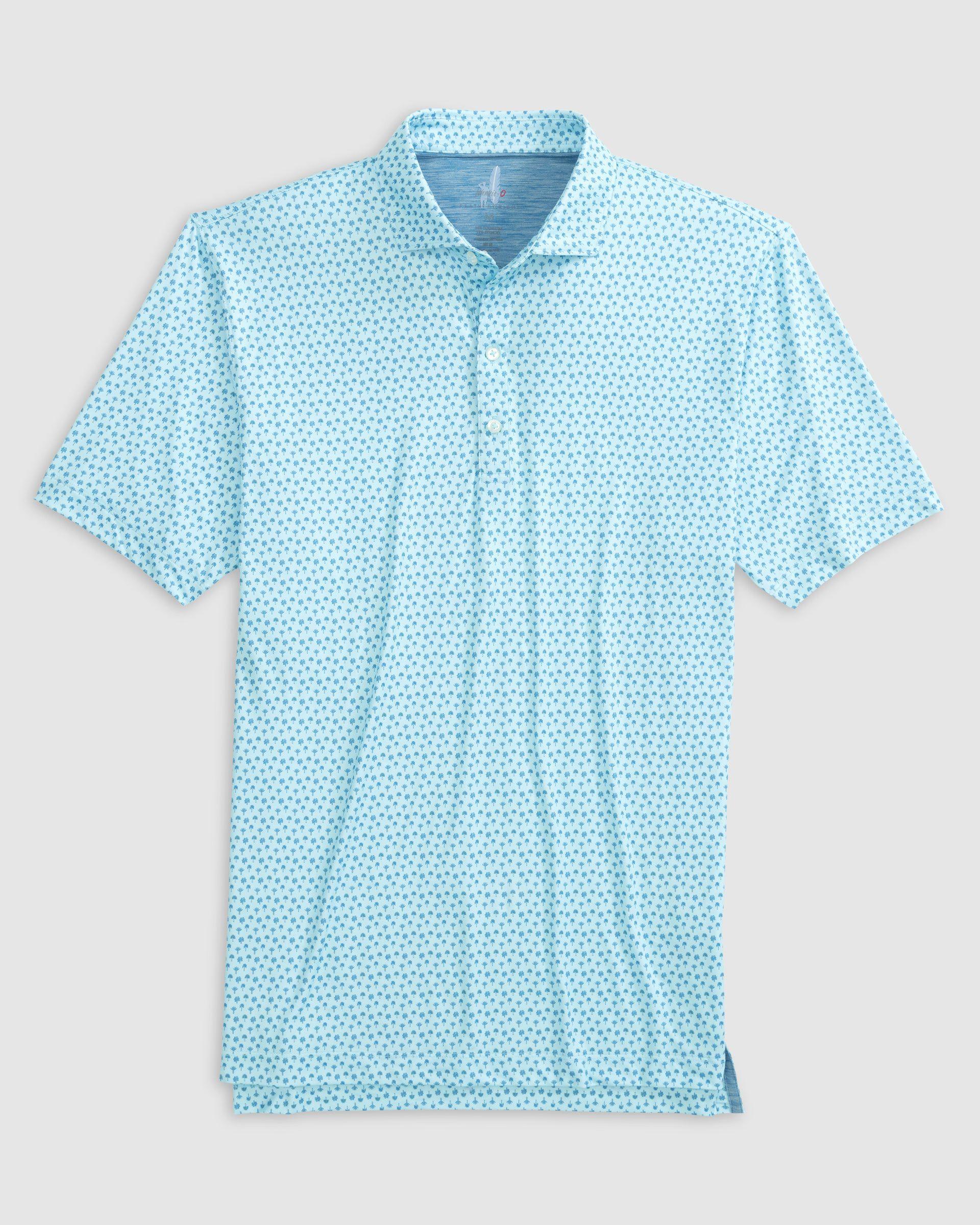 johnnie-O Featherweight Performance Polo - Woods Print Product Image