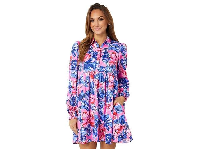 Lilly Pulitzer Arlie Dress (Plumeria Pink In A Holidaze) Women's Dress Product Image