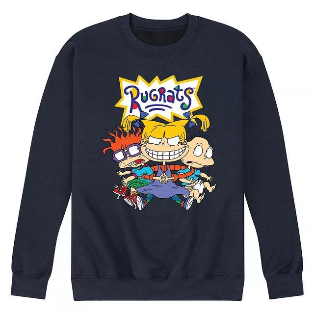 Mens Rugrats Crew Love Fleece Sweatshirt Blue Product Image